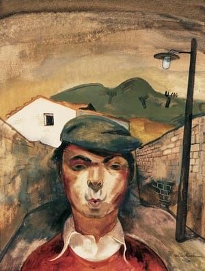 Artwork Title: Self-Portrait Whistling