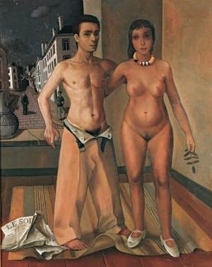 Artwork Title: Self Portrait with Felka Platek