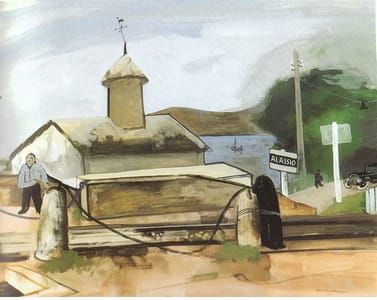 Artwork Title: Alassio Railway Station