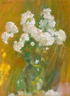 Artwork Title: White Phlox in Sunshine