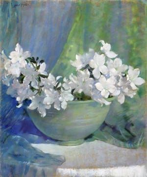 Artwork Title: White Azaleas