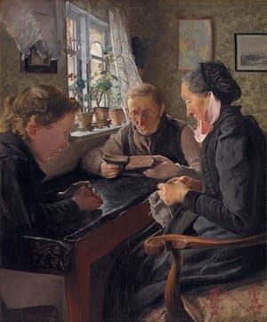 Artwork Title: A Child Visiting his Grandparents on Sunday