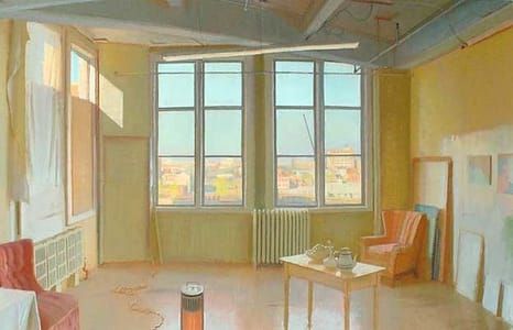 Artwork Title: Studying the Studio