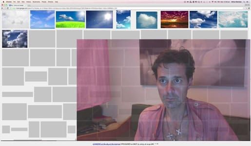 Artwork Title: LOOKING AT THE INTERNET (The Sky)
