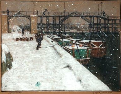 Artwork Title: La passerelle de l’Estacade, Paris