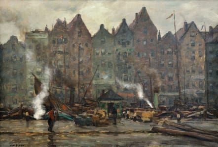 Artwork Title: Amsterdam, Damrak