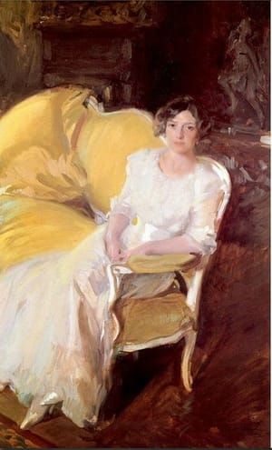 Artwork Title: Clotilde Sitting on Sofa