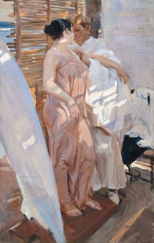 Artwork Title: La bata rosa