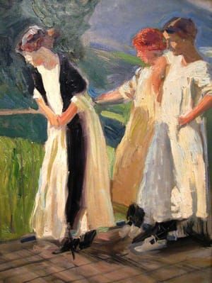 Artwork Title: Muchachas en San Sebastian