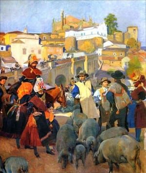 Artwork Title: El Mercado. Extremadura