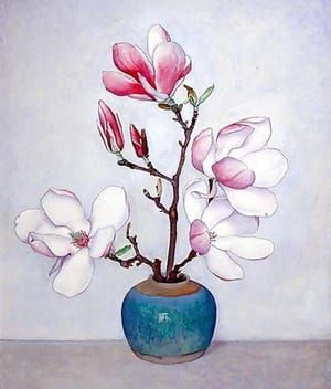 Artwork Title: Magnolias in  Ginger Jar