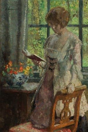 Artwork Title: Young Woman Reading