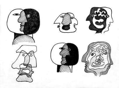 Artwork Title: Divided Self - studies