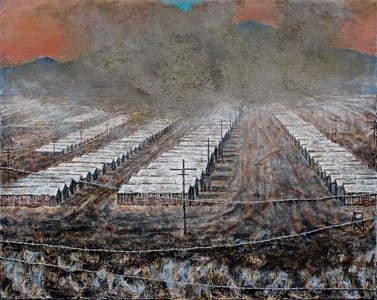 Artwork Title: Dust Storm Over Interment Camp