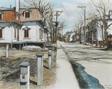 Artwork Title: Spring in St. Jean of Île D'Orléans