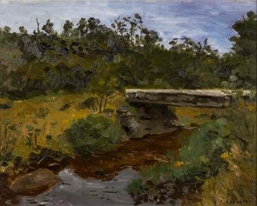Artwork Title: Bridge Over Stream