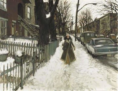 Artwork Title: Jeune canadienne grecque, rue Jeanne-Mance, Montreal