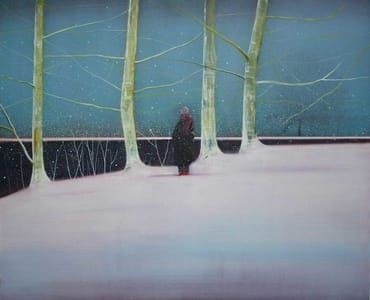 Artwork Title: Yuki beside the Lake in Winter,