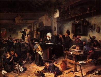 Artwork Title: Une Ecole Pour Garçons et Filles