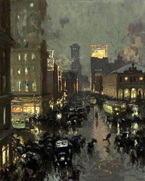 Artwork Title: A Rainy New York Night