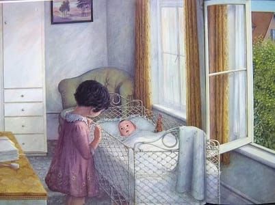 Artwork Title: Illustration for Anne Frank