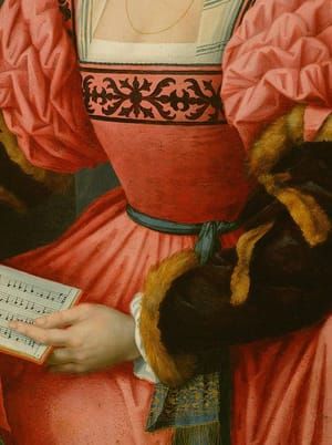Artwork Title: Portrait of a Woman with a Book of Music