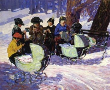 Artwork Title: Knitting for the Soldiers: High Bridge Park