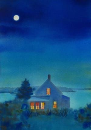 Artwork Title: Night Sea , Maine
