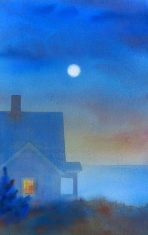 Artwork Title: Evening, Fog Departing