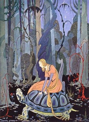 Artwork Title: Blondine and the Turtle