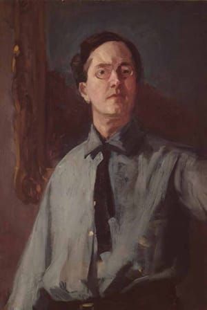 Artwork Title: Self Portrait in a Grey Shirt