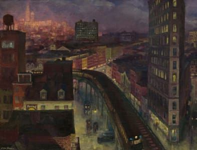 Artwork Title: The City from Greenwich Village