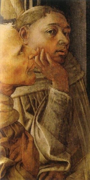 Artwork Title: Selfportrait in the Incoronazione della Vergine