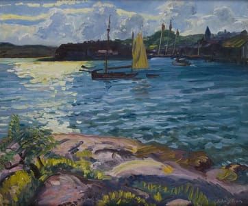 Artwork Title: Glare on the Bay