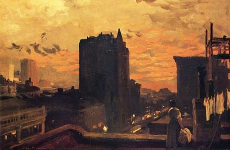 Artwork Title: Sunset, West Twenty-Third Street