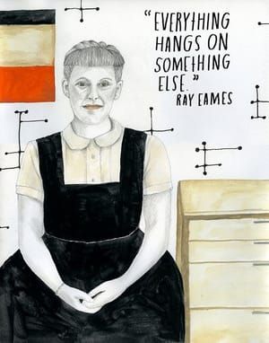 Artwork Title: Rae Eames, for The Reconstructionists Project