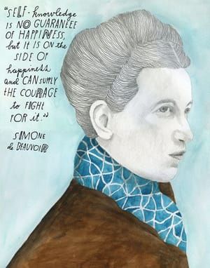 Artwork Title: Simone de Beauvoir