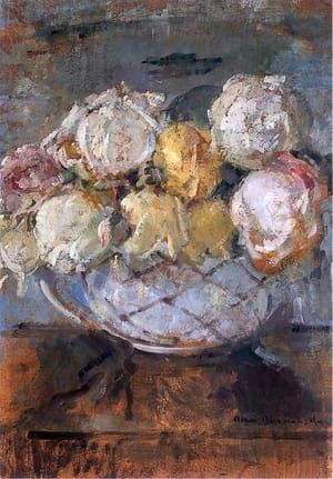 Artwork Title: Roses in a Vase