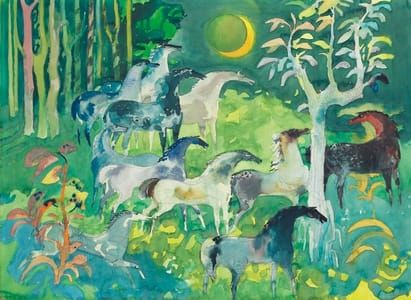 Artwork Title: The Night Herd