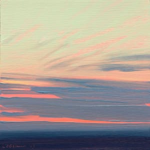 Artwork Title: Red at Sundown Sketch