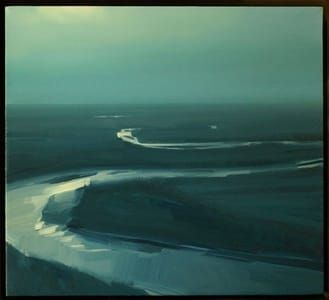 Artwork Title: Kansas River - Moonlight