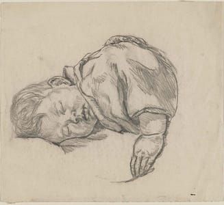Artwork Title: The Artist's Son, Sleeping