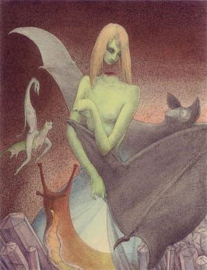 Artwork Title: The Decapitated Girl and the Bat