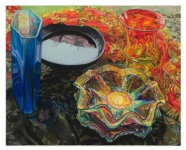 Artwork Title: Black Bowl Red Scarf