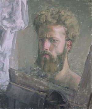 Artwork Title: Self Portrait & Still-Life