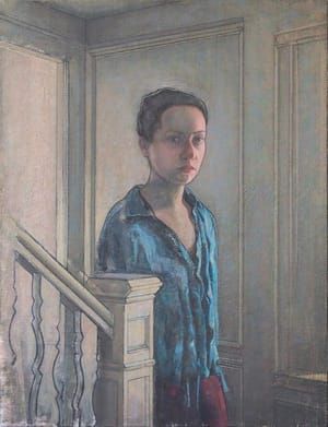 Artwork Title: Girl by Banister
