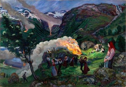 Artwork Title: Midsummer Eve Bonfire