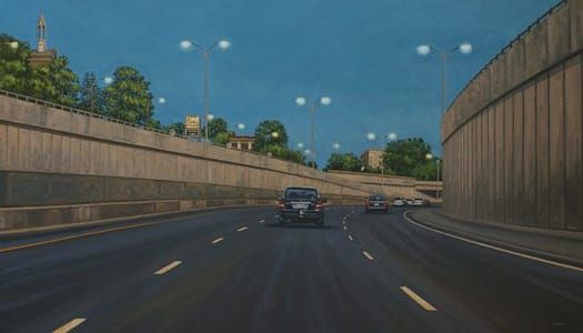Artwork Title: Decarie at Dusk