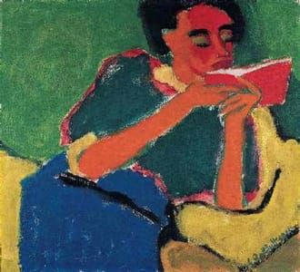 Artwork Title: The Reader (Die Lesende)
