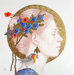 Artwork Title: Woman and psychopom